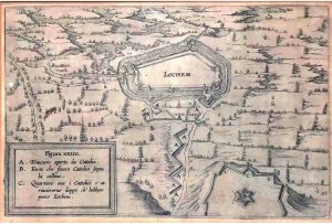 Schansen en kampen van de Spanjaarden in 1606