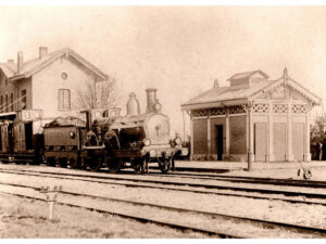 Stoomtrein bij station Lochem