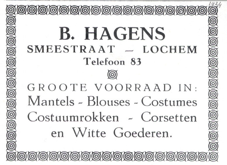 Hagens advertentie